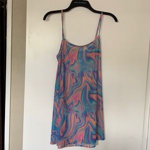 RARE UNIF ACID MINI MESH DRESS